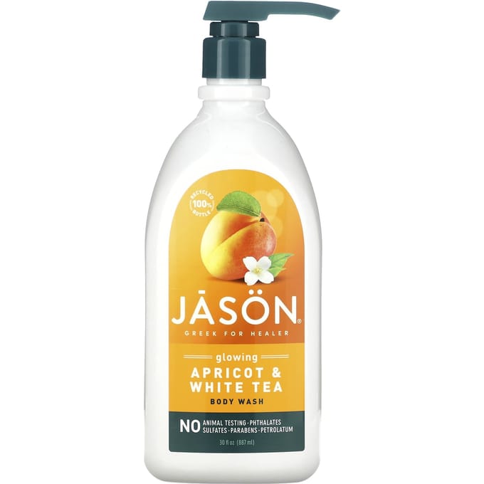 Douchegel, Stralende Abrikoos & Witte Thee, 887ml(30 fl oz) yellow