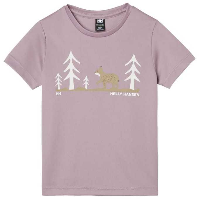 Helly Hansen Tech Graphic K T-shirt Met Korte Mouwen Paars 5 Years Kinderen