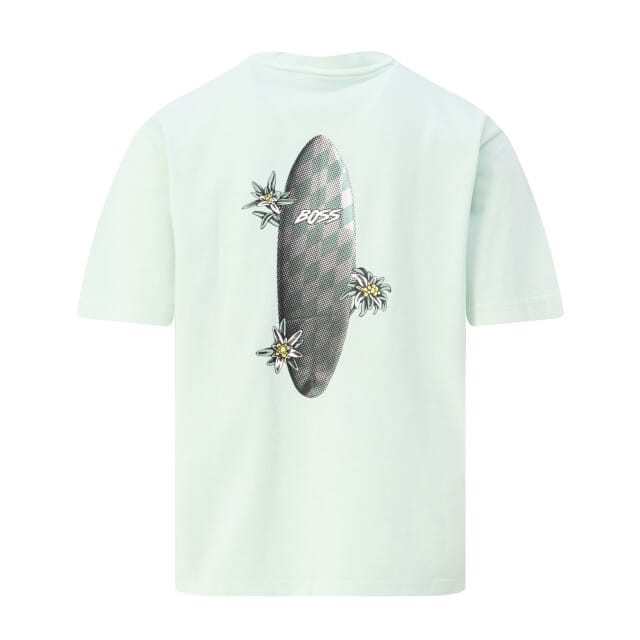 regular fit T-shirt van puur katoen model 'SURFWASH'