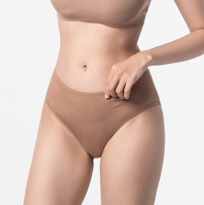 Slip dames brief Micro Modal bronze bruin