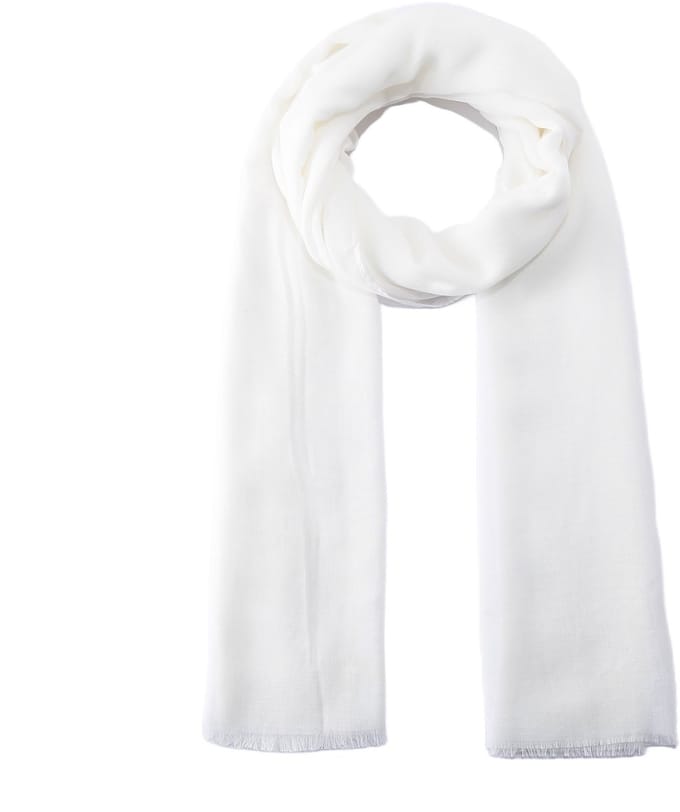 Emilie scarves - sjaal - wit - basic sjaal - omslagdoek - lang - 200X90CM - viscose
