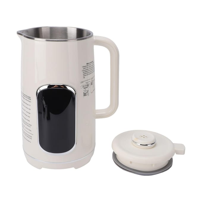 8-in-1 Notenmelk Maker Machine Sojamelk Maker 2H Warm Houden Aanrecht Blender 1.2L Sojaboon Machine white