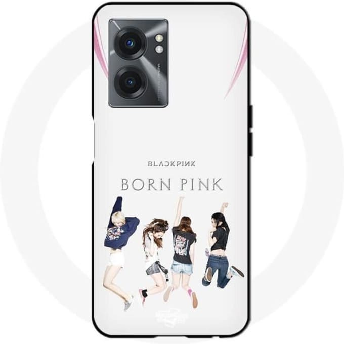 Realme V23 hoesje zwartroze geboren roze Kpop