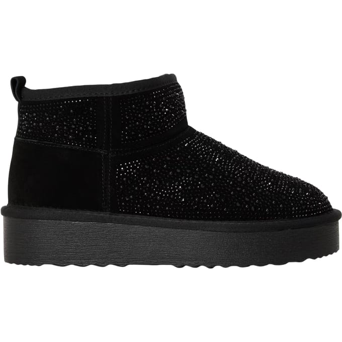 Steve Madden Clydes suède platformlaarzen voor dames (Zwart)
