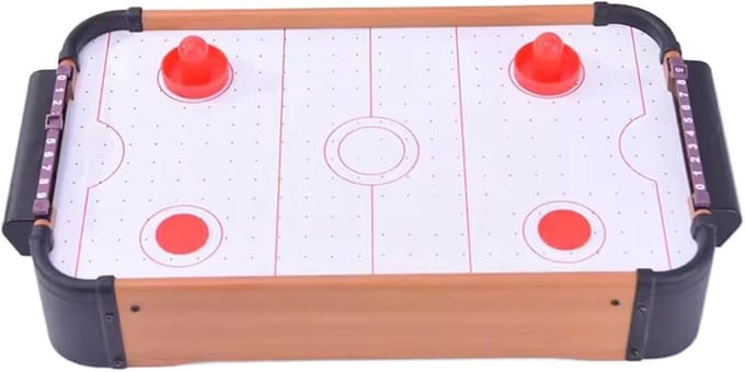 Airhockeytafel - Tafelspel - Spelplezier - Houten constructie - Compact formaat