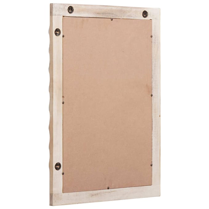 vidaXL - Badkamerspiegel - Witte - Was - Afwerking - 50 - x - 70 - x - 2,5 - cm