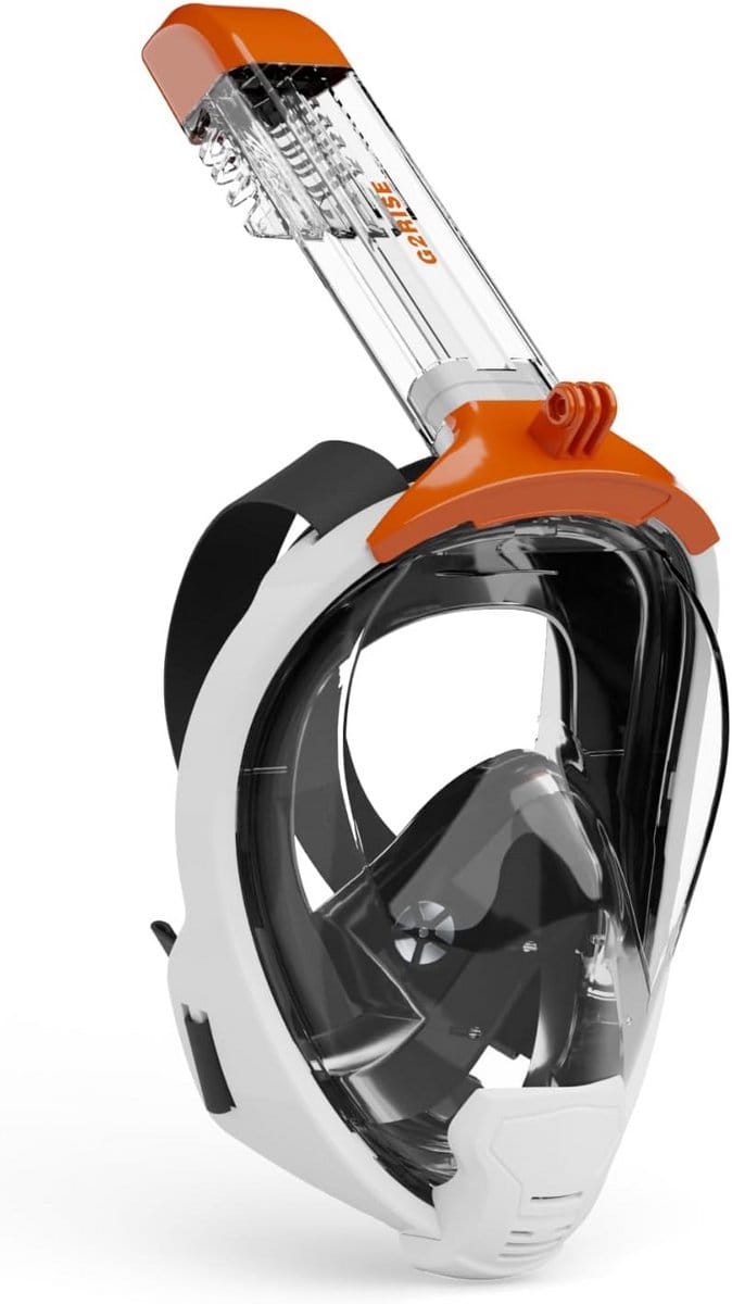 Veilig Fullface Snorkelmasker voor Volwassenen met Camera Mount - CO2-Veilig Ontwerp