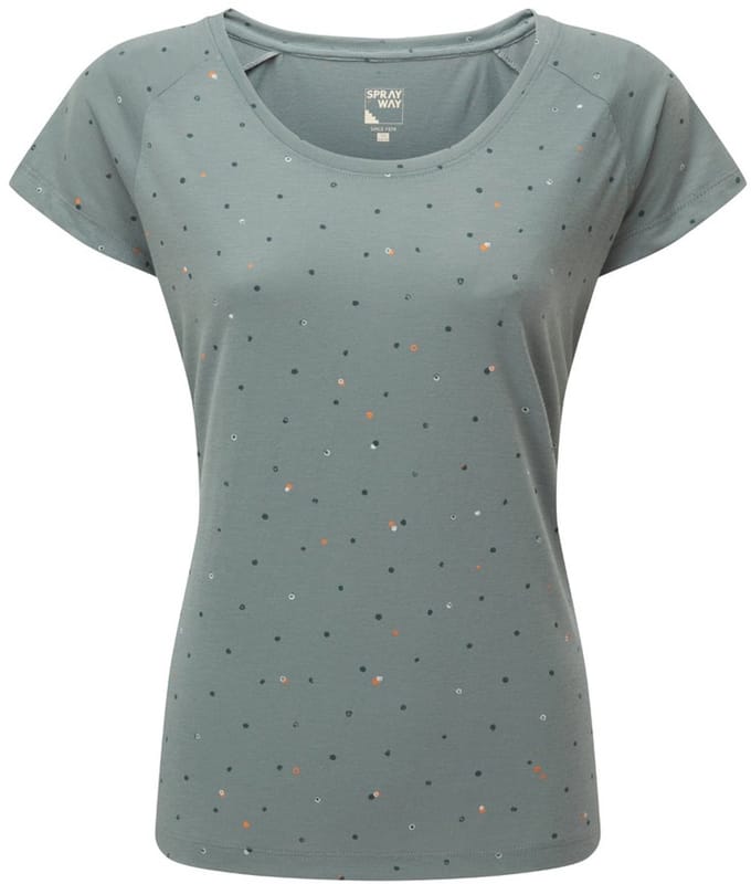 SPRAYWAY Ginkgo T-Shirt dames - Balsam Green - Maat 10