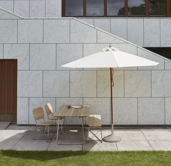 Skagerak by Fritz Hansen - Massina parasol - vierkant 300 x 300 cm - wit