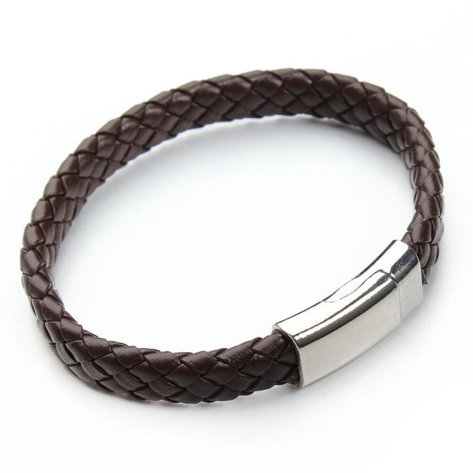 Montebello Armband Senra - PU Leer - Bruin - 21cm