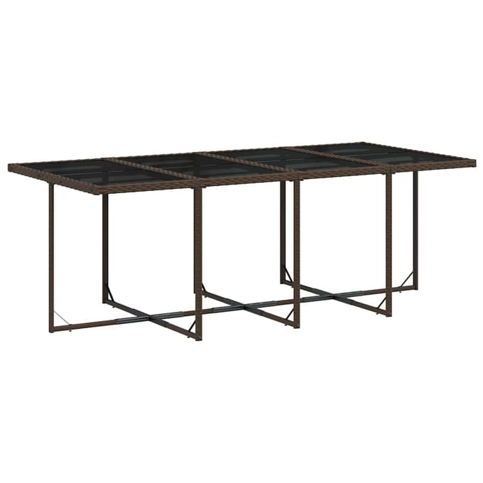 vidaXL - 13-delige - Tuinset - met - kussens - poly - rattan - bruin