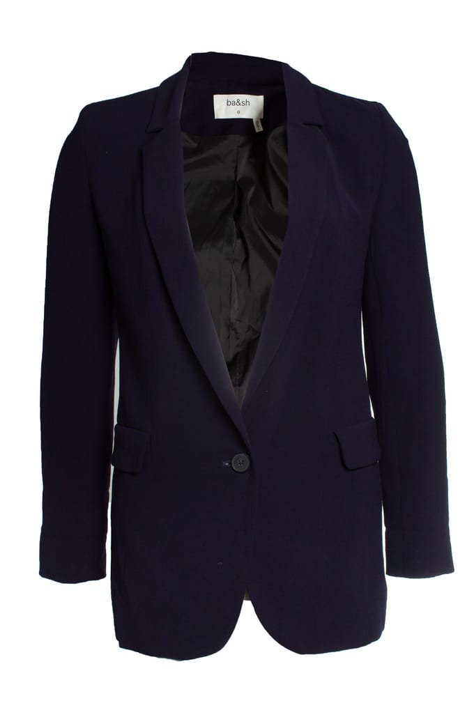 Ba&sh, zeeman blazer in blauw