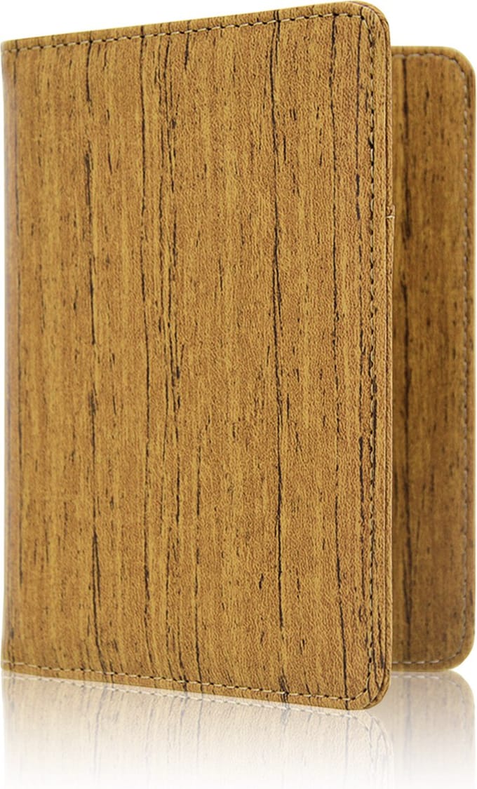 Autopapieren Mapje - 10,5cm x 14cm - Type: V1 Houtpatroon Bruin