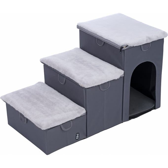 TIAKI Opvouwbare trap, 3 treden 76x39x41cm hond