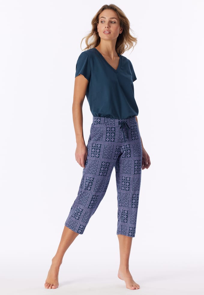3/4-broek met veelkleurig bedrukking - Mix+ Relax 40