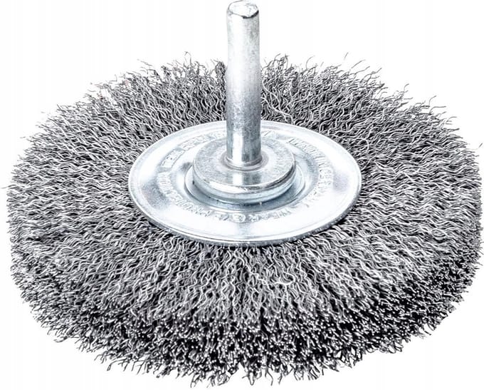 Lessmann Schijfborstel met Schacht, RVS, Golfdraad 30x0,2mm