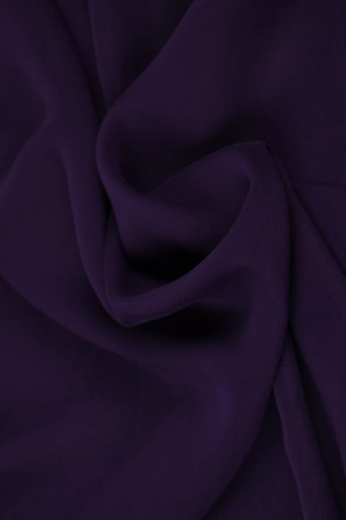 15 meter chiffon stof - Paars - 100% polyester