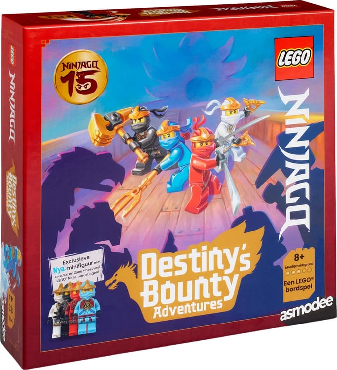 Asmodee LEGO Ninjago bordspel Destiny's Bounty avontuur 8+ jaar.