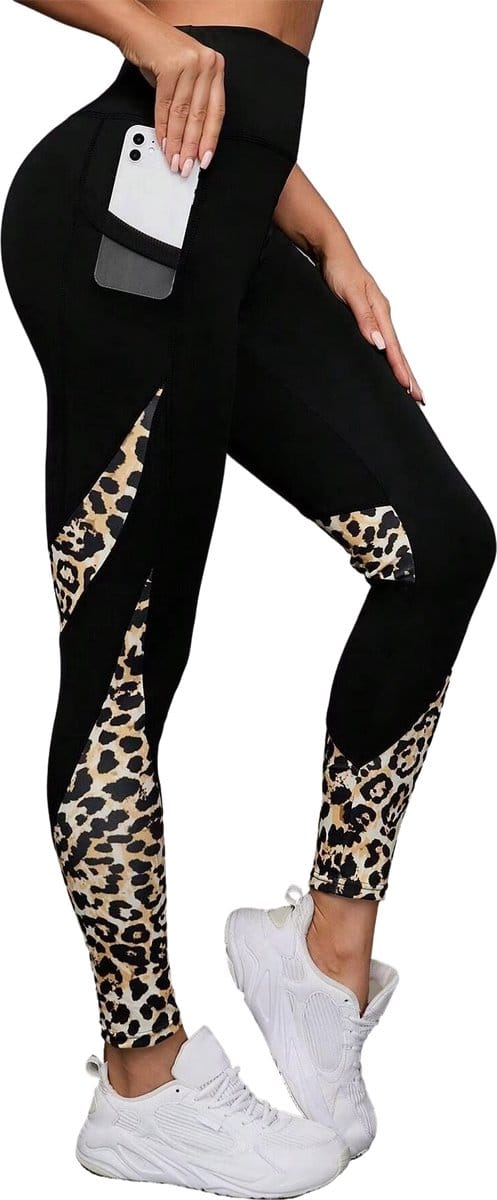Tijgerprint Legging - Zwart - Luipaard - Sport en Casual