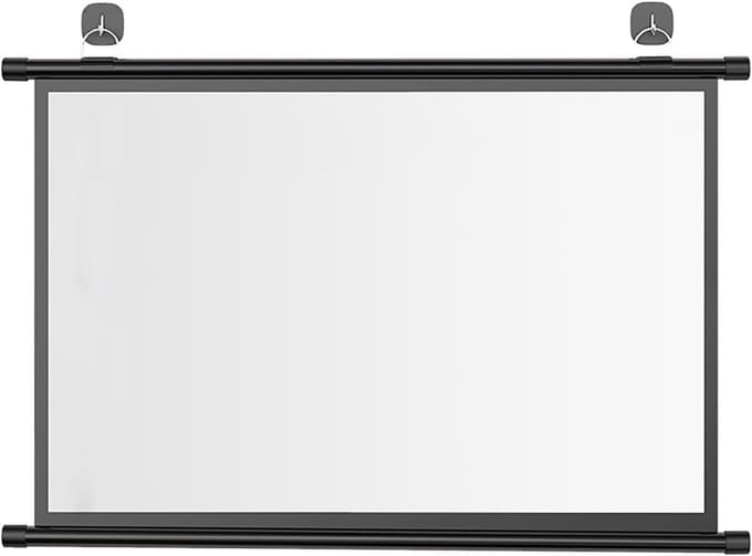 Projectiescherm - Beeldscherm - Thuisbioscoop - Handmatig neerklapbaar - 60/72 inch - Wit