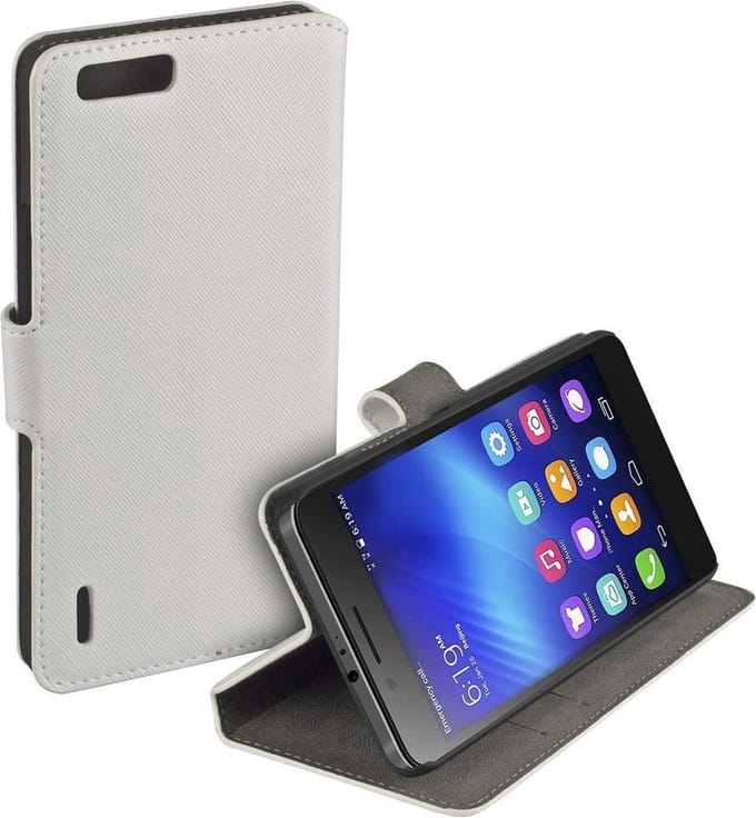HC wit booktype Honor 6 Plus telefoonhoesje
