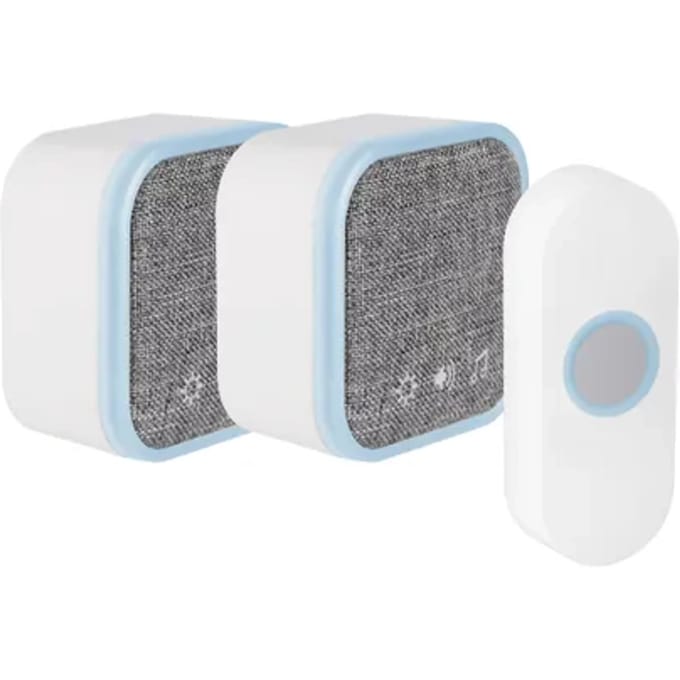 Exin Gong Set - 2 X Batterij - Beldrukker - Wit