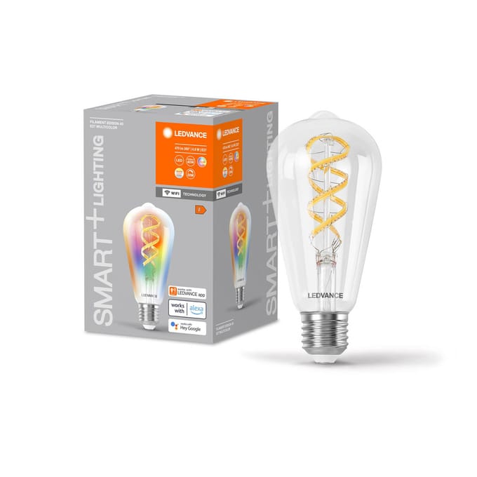 LEDVANCE SMART+ WiFi E27 4,8W Edison RGB CCT