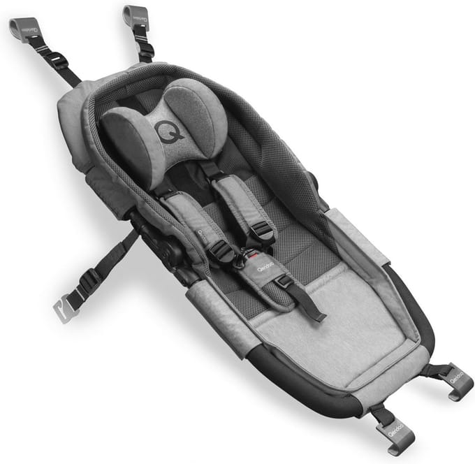 Hangmat met veiligheidsframe voor babytransport - grijs