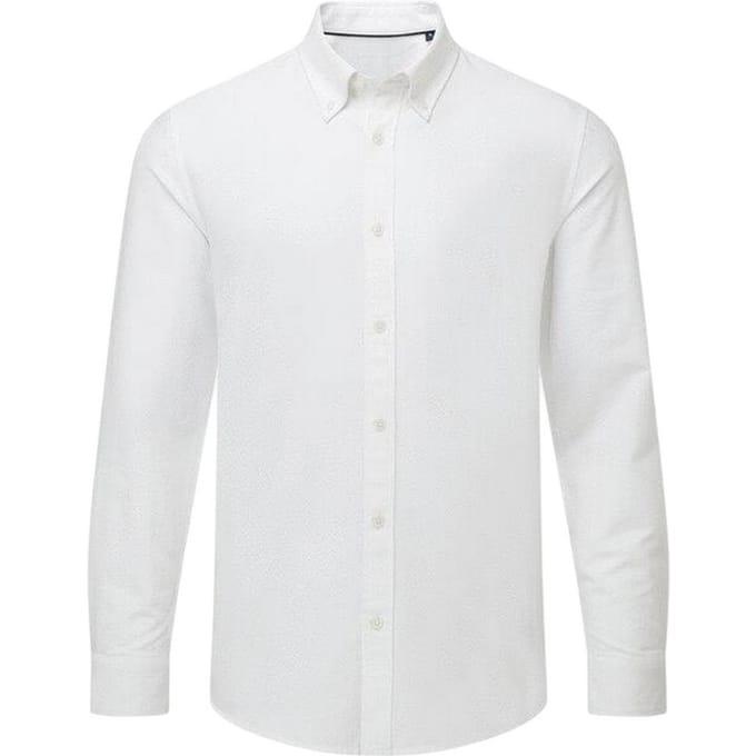 Asquith & Fox Heren Oxford Formeel Overhemd Met Lange Mouwen (Wit)