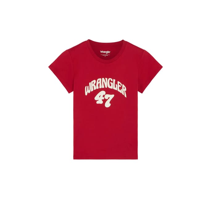 Dames-T-shirt met smalle band Wrangler Chili Pepper