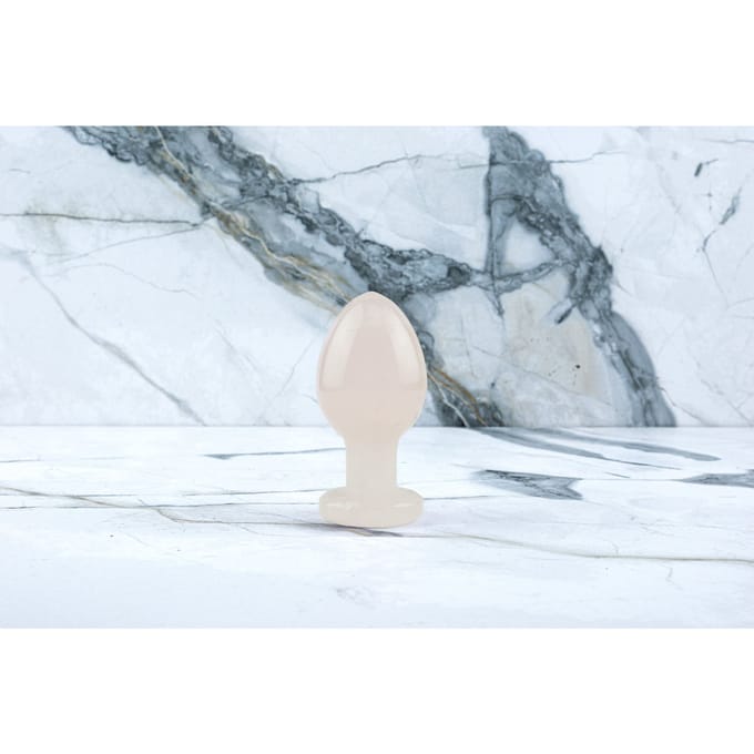 Kristallen Buttplug Ava - Rozenkwarts voor Yoni Massage