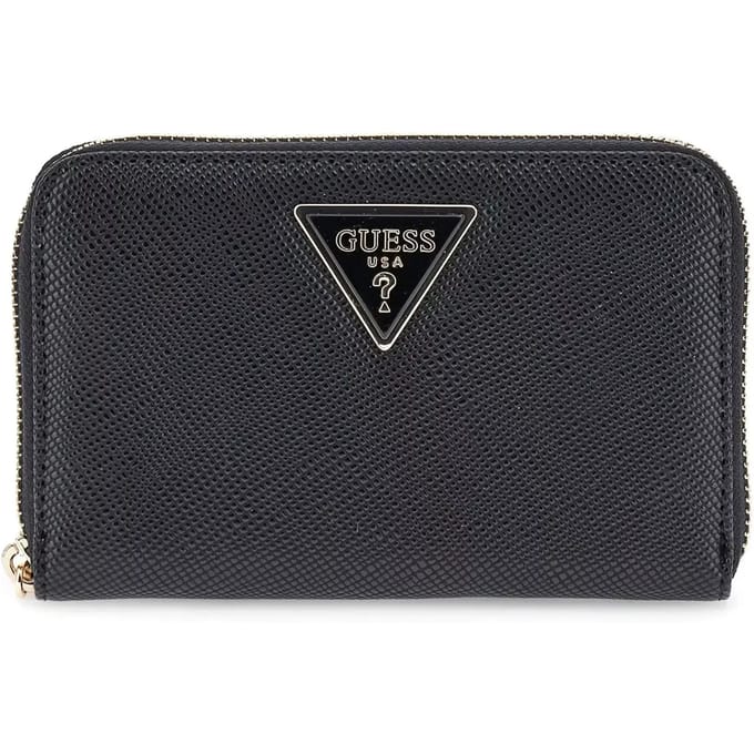 GUESS portemonnee Laurel II SLG Medium Zip Around Wallet Black zwart