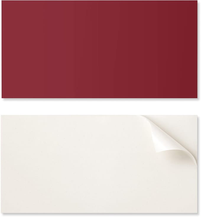 Zelfklevend vinylpaneel - Decoratie met print 100x50 cm, bordeauxrood