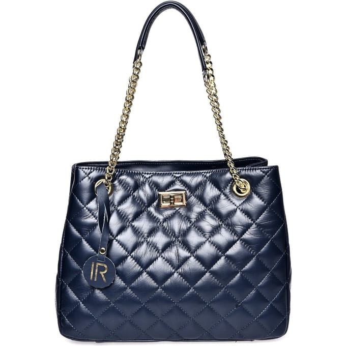 Isabella Rhea Blauw Rundleer Tas