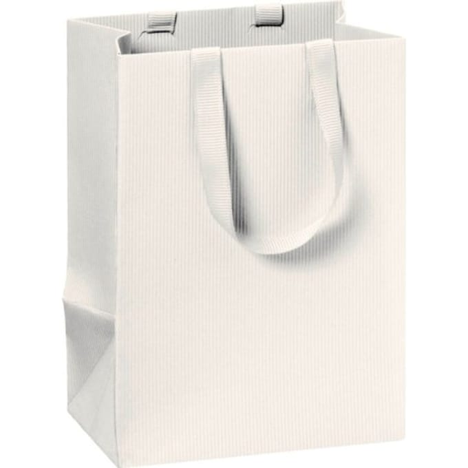 Stewo geschenktasje one colour gebroken wit, formaat 10 x 8 x 14 cm