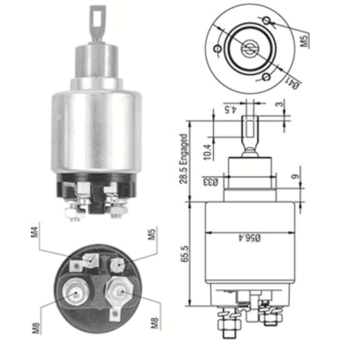 Magneetschakelaar, starter MAGNETI MARELLI 940113050323