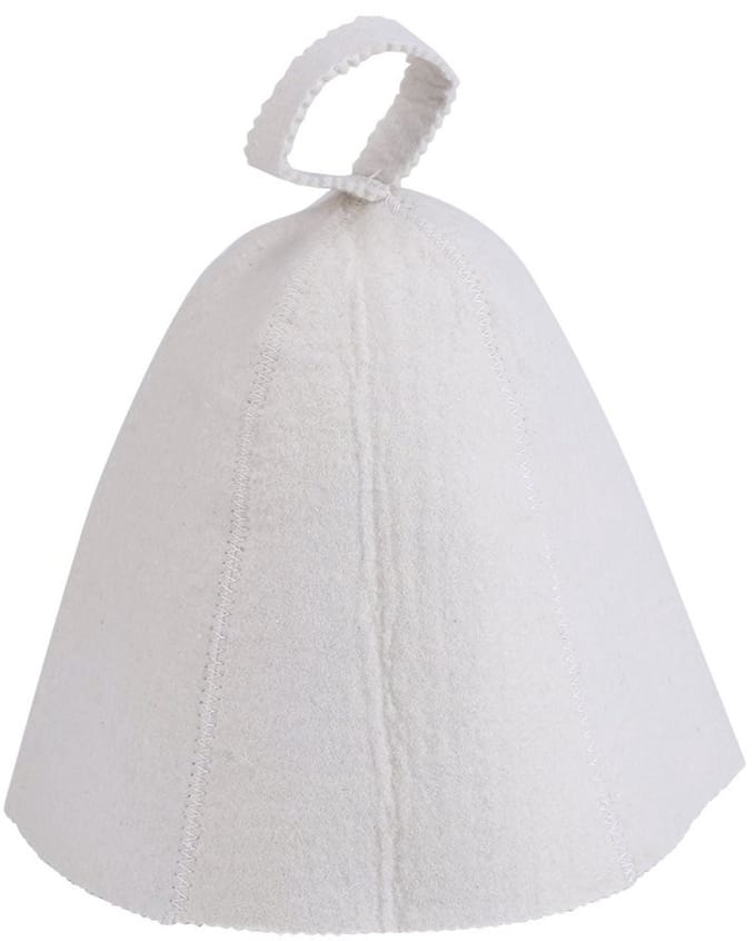 Dailygoody - Wol Gevoelde Sauna Hoed - Comfortabel en Stijlvol - Wit
