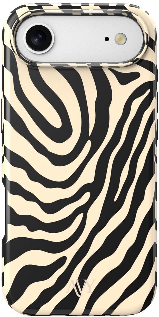 AVY Hard Shell Back Cover | geschikt voor Apple iPhone Air | Serengeti Zebra | Compatibel met MagSafe & Qi2