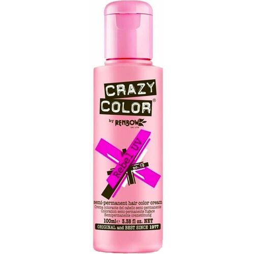 Crazy Color Semi-Permanent Hair Color Cream 78 Rebel UV 100ml
