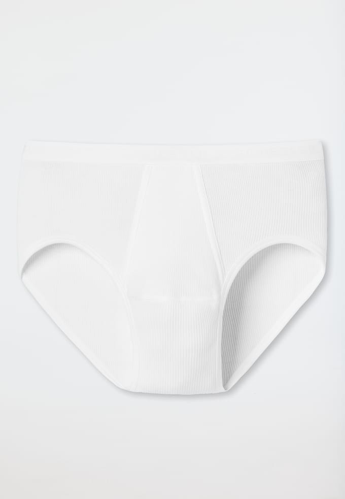SCHIESSER Original Classics sportslip (1-pack) - Doppelripp met gulp - wit