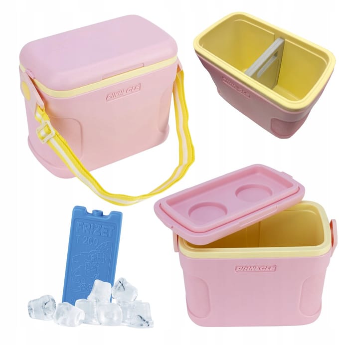 Pinnacle Koeltas 8L Roze met 2 Koelelementen - Compact & Stijlvol