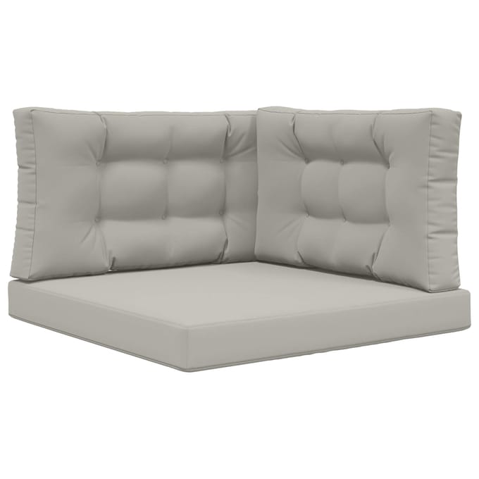 vidaXL - Buitenbankkussen - Polyester - Grijs - 80 - x - 80 - cm
