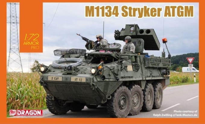 Dragon Modelbouwpakket Militaire voertuigen - 7685 M1134 Stryker ATGM Plastic - 1:72 - Modelbouw