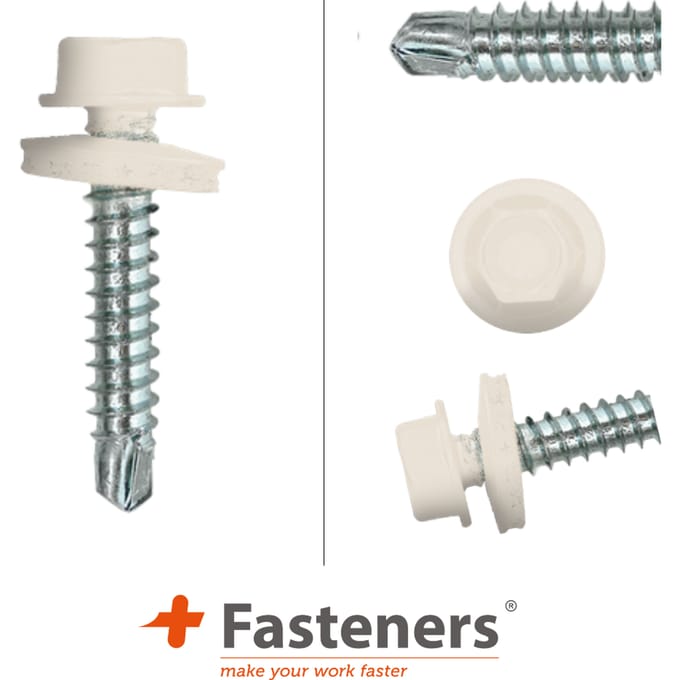 PGB-FASTENERS | Zelfborende schroef bp1 4,8x35 Zn R9001 | Damwandschroef