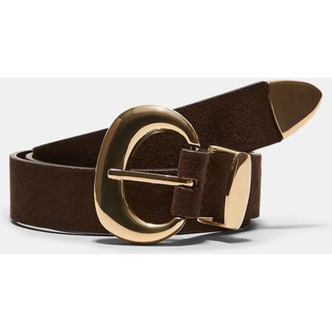 Stradivarius Riem met dikke gesp  Bruin 90