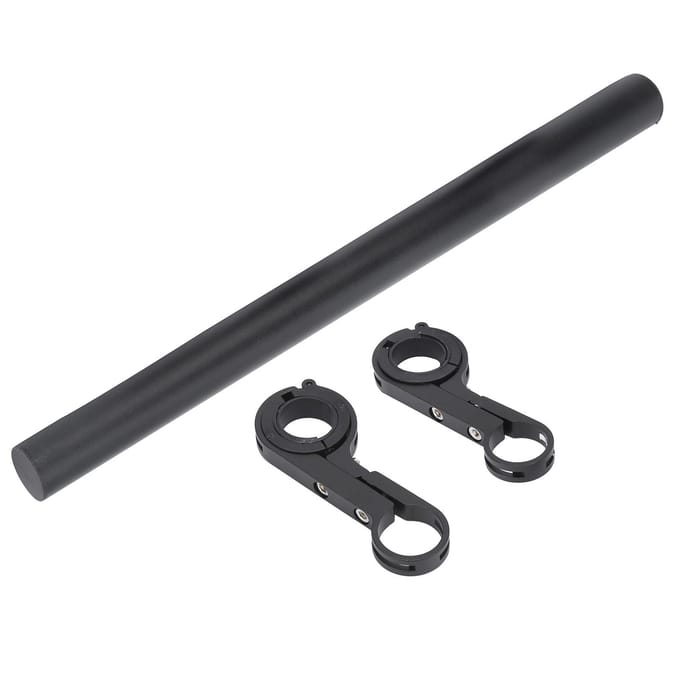 30CM Aluminiumlegering Fiets Stuurverlenger Beugel Mount Fiets Koplamp Mount Stang black