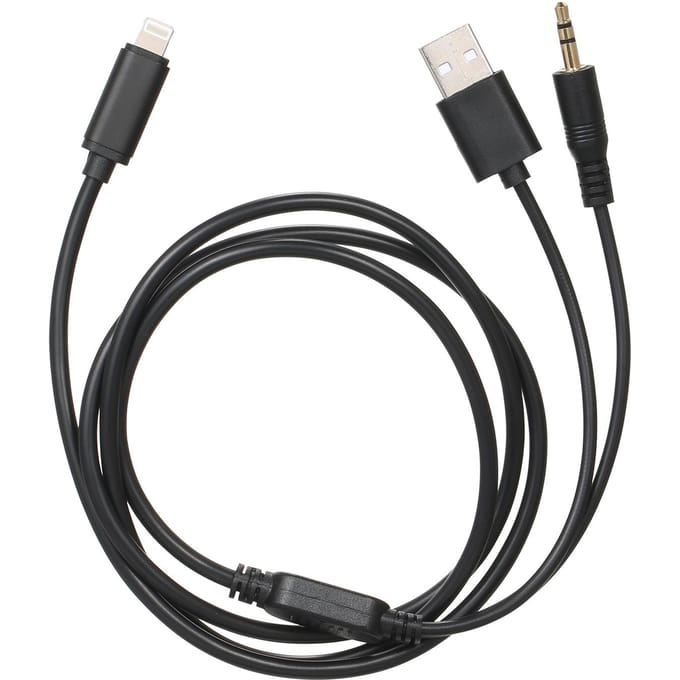 Mediakabel Audiokabeladapter Vervanging voor BMW Mini iPod iPhone 5 6 7 8 X SE Interface zwart