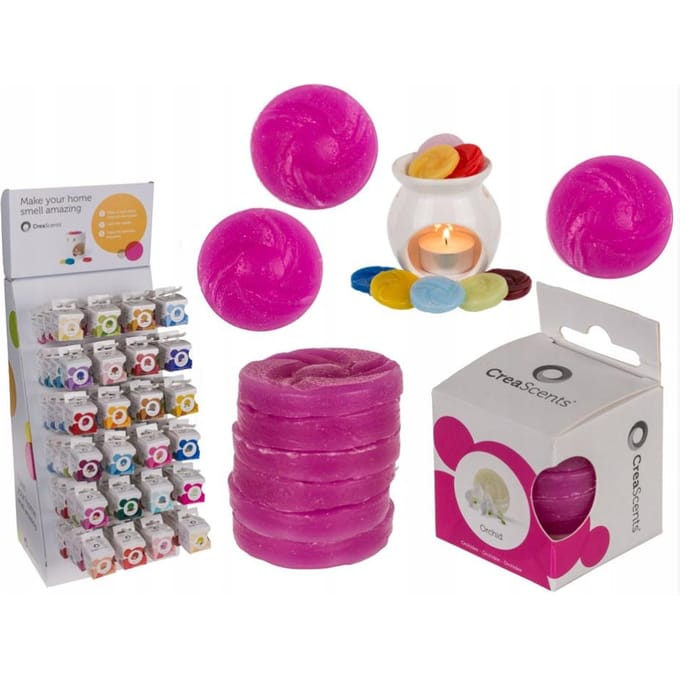 Cubes de cire parfumée pour brûleurs, 6 disques: Orchidée