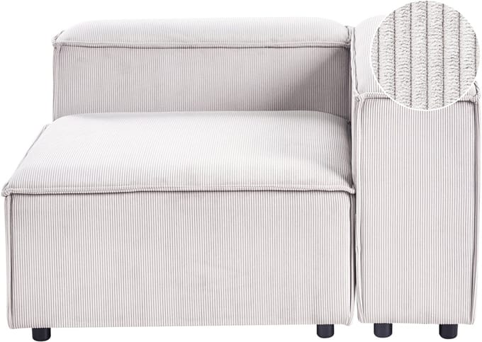 ARDAL - Hoekbank - Off-white - Linkszijdig - Corduroy