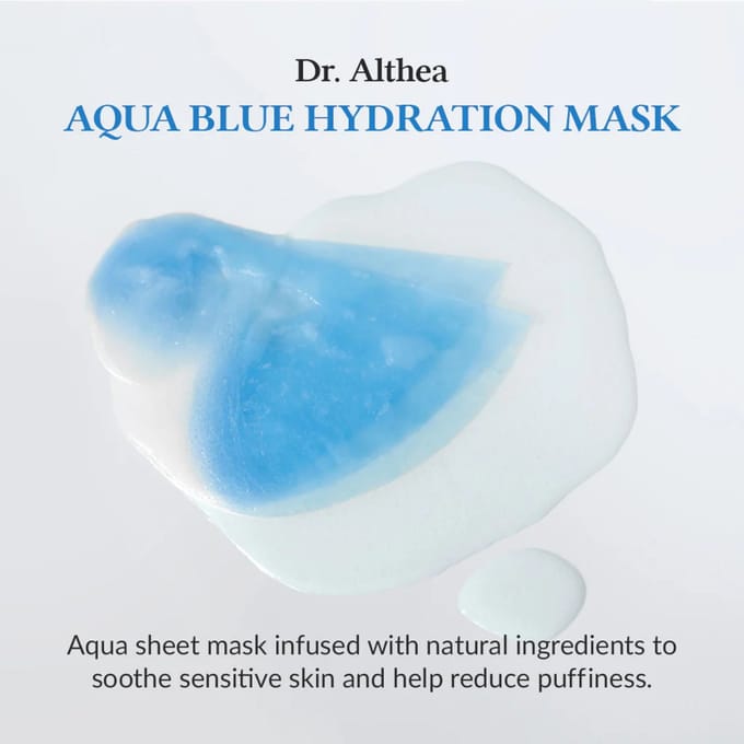 Docteur. Masque d'hydratation Althea Bleu Aqua 28g x 4 pièces BOUTIQUE AUTHENTIQUE white